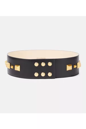Balmain Embellished leather belt