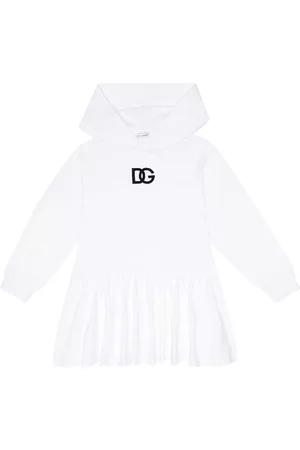 Dolce & Gabbana Baby Dresses - DG cotton-blend hooded dress