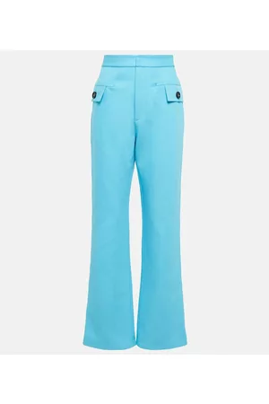 Bottega Veneta High-rise cotton twill pants