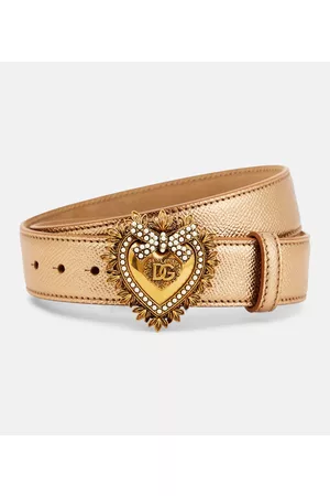 Dolce & Gabbana Women Belts - Logo leather belt