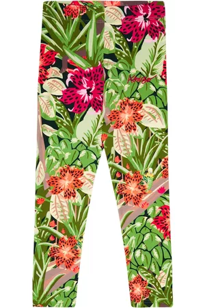 Kenzo Jungle printed cotton-blend leggings