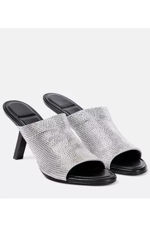 Balenciaga Tight crystal-embellished mules