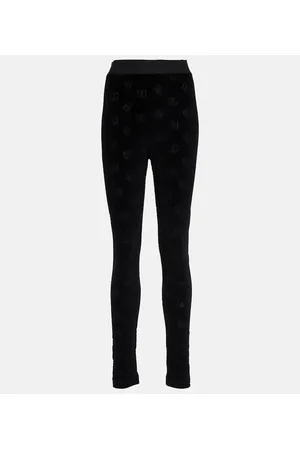 logo-print sheer leggings