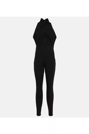 Alaïa Women Jumpsuits - Halterneck crÃªpe jumpsuit