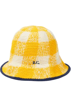 Bobo Choses Girls Hats - Checked crochet hat