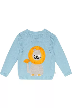 Stella McCartney Lion knit cotton-blend sweater