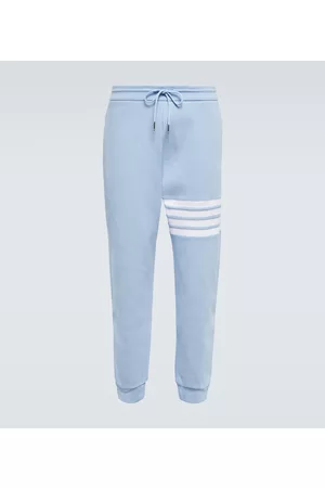 Thom Browne Men Pants - 4-Bar cotton sweatpants