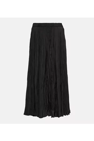 Joseph Women Midi Skirts - Sully crinkled silk midi skirt