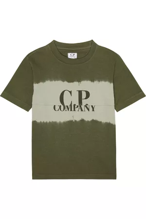 C.P. Company Boys Ties - 24/1 tie-dye cotton jersey T-shirt