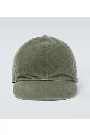 SACAI Herringbone cotton baseball cap
