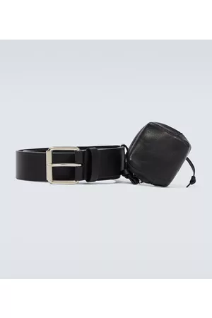 DRIES VAN NOTEN Men Belts - Leather belt and bag