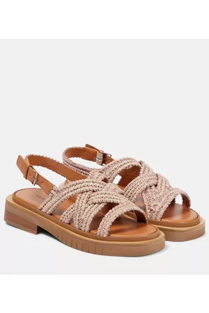 Robert Clergerie Alana leather-trimmed sandals