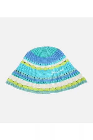 Ganni Women Hats - Crochet cotton bucket hat