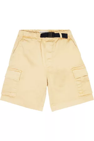 Woolrich Boys Cargo Pants - Belted cargo cotton shorts