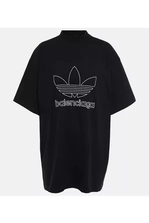 Balenciaga Women T-shirts - X Adidas logo cotton T-shirt