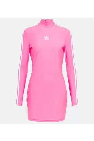 Balenciaga X Adidas logo mockneck minidress