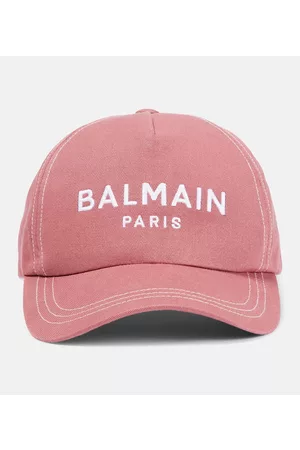 Balmain Logo cotton baseball cap