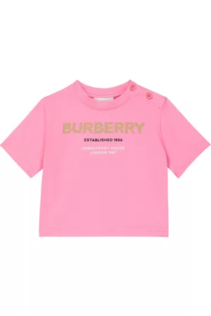Burberry Baby T-shirts - Baby printed cotton jersey T-shirt