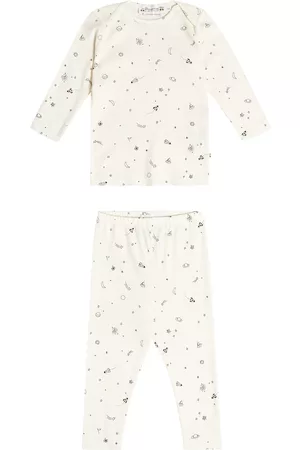 BONPOINT Baby Timi printed cotton shirt and pants set