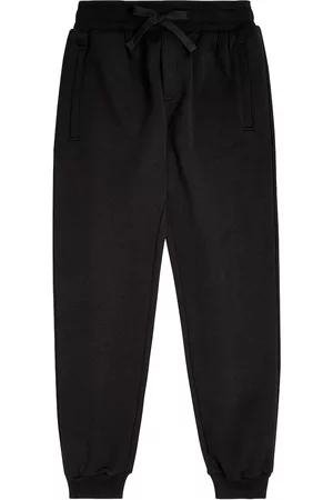 Dolce & Gabbana Pants - Logo embroidered cotton sweatpants