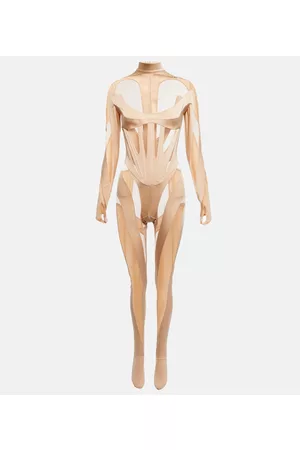 MUGLER Paneled jumpsuit