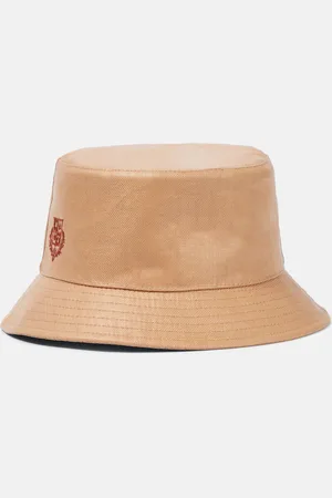 Loro Piana Logo linen bucket hat