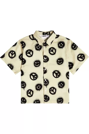 Molo Printed cotton bowling shirt