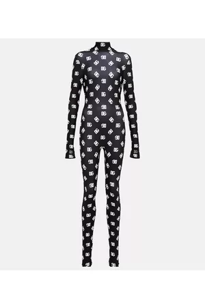 Dolce & Gabbana Women Jumpsuits - Logo printed jersey jumpsuit