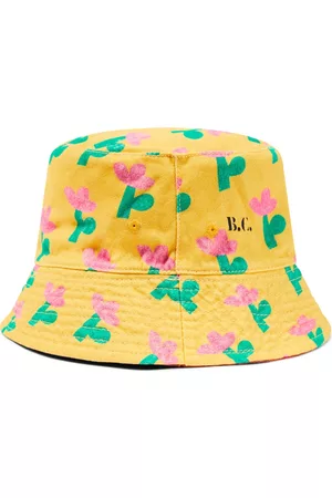 Bobo Choses Girls Hats - Printed cotton reversible bucket hat