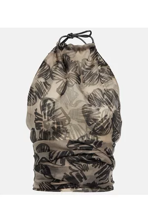 Max Mara Women Crop Tops - Shaila silk crop top