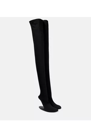 Balenciaga Women Knee High Boots - Stage 110mm over-the-knee sock boots