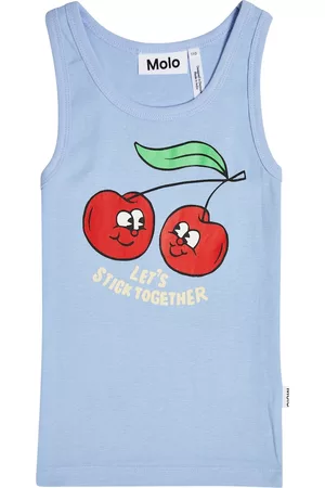 Molo Girls Tank Tops - Rosie printed cotton jersey tank top