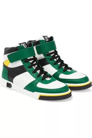 Dolce & Gabbana Sneakers - Leather high-top sneakers