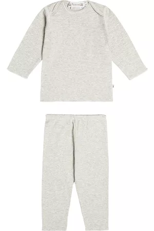 BONPOINT Baby cotton jersey top and pants set