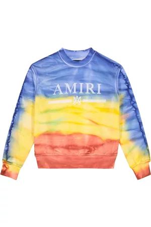 Amiri Kids Boys Sweatshirts - Tie-dye cotton-blend sweatshirt