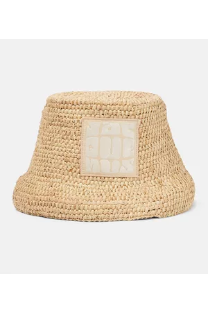 Jacquemus Women Hats - Le Bob Ficiu raffia bucket hat