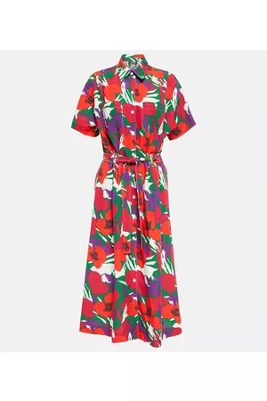 A.P.C. Women Printed Dresses - Belted floral midi dress