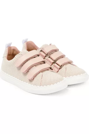 Chloé Girls Sneakers - Leather-trimmed sneakers