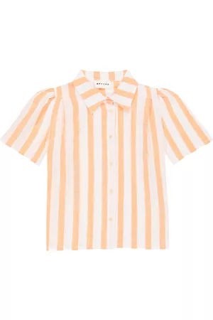 MORLEY Girls Tops - Star striped cotton and linen shirt
