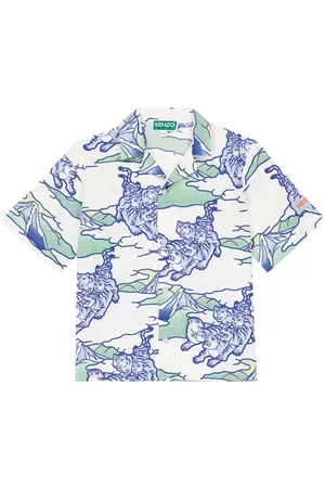 Kenzo Tiger printed cotton shirt