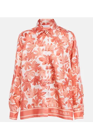Max Mara Svago printed silk twill shirt