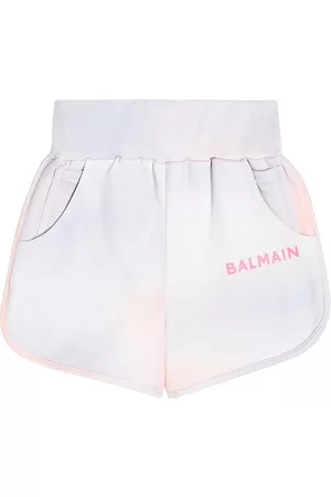 Balmain Printed cotton shorts