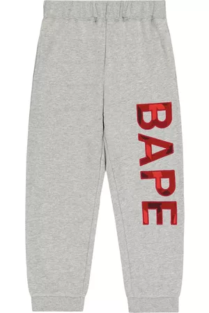 BAPE Logo cotton jersey sweatpants