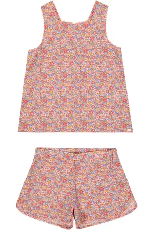 Tartine Et Chocolat Floral cotton vest and shorts set