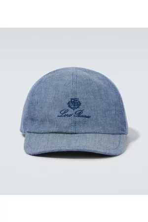 Loro Piana Men Caps - Logo cotton baseball cap