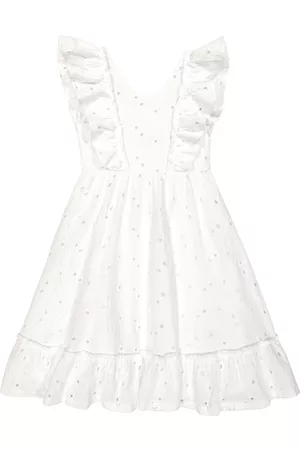 Tartine Et Chocolat Ruffled broderie anglaise cotton dress
