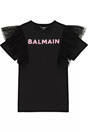 Balmain Cotton jersey T-shirt dress