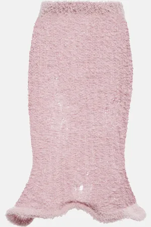 Acne Studios Wool-blend midi skirt
