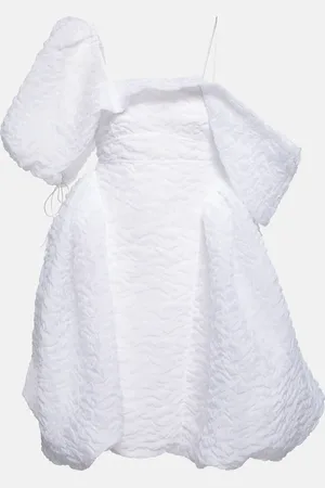 Cecilie Bahnsen Snow draped cotton-blend minidress
