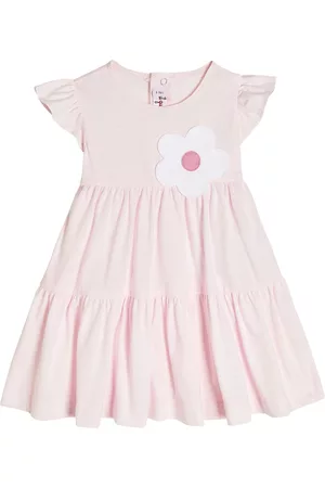 Il gufo Baby appliquÃ© cotton jersey dress